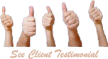 See Client Testimonial